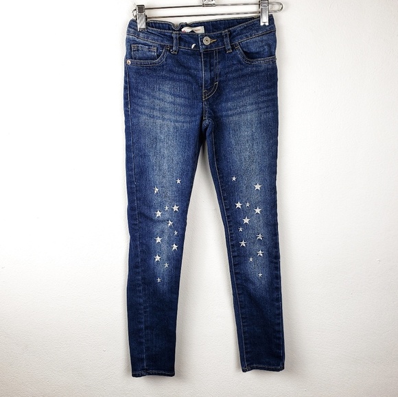 Levi's Other - Levi's | Embroidered Star Super Skinny Jeans Girls